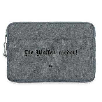 Bertha von Suttner - Die Waffen nieder! - Laptoptasche 13" - Grau meliert - Vorne
