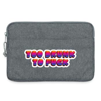 Punkrock-Zitat: Zu betrunken, um zu - Laptoptasche 13" - Grau meliert - Vorne