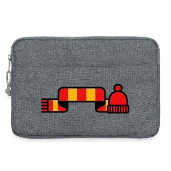 Foulard de supporter Logo du stade - Sacoche pour ordinateur portable 13 pouces - gris chiné - Devant