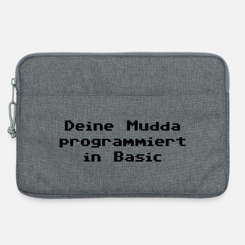 Deine Mudda programmiert in Basic - Laptoptasche 13" - Grau meliert