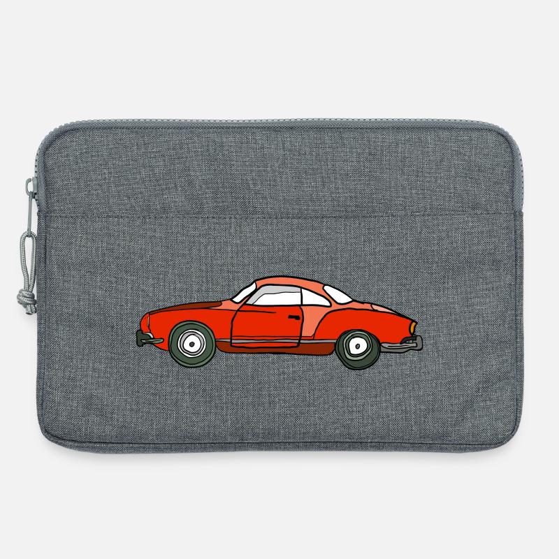 Roter Oldtimer Seitenansicht - Laptoptasche 13" - Grau meliert