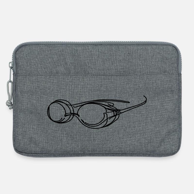 Schwimmbrille Grafik - Laptoptasche 13" - Grau meliert