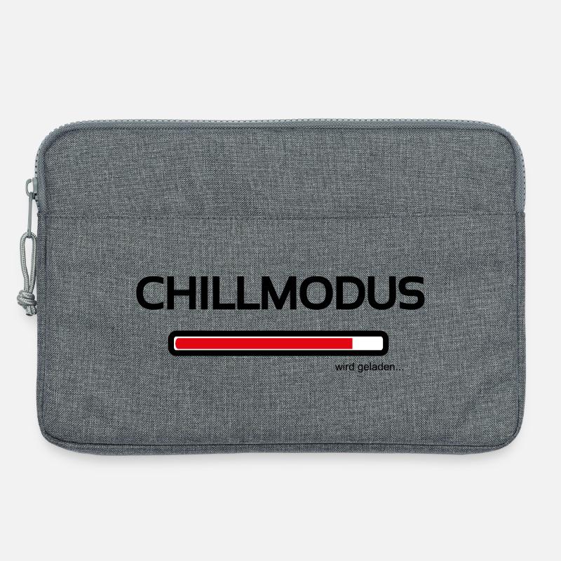 Chillmodus - heute wird nur noch ausgeruht - Laptoptasche 13" - Grau meliert
