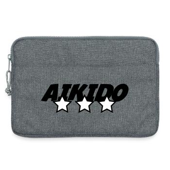 Aikido – Kampfsport – Aikido - Laptoptasche 13" - Grau meliert - Vorne