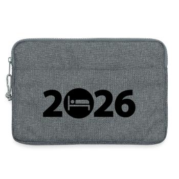 Sleep 2026, sleep in 2026 - Laptop bag 13" - heather grey - Front