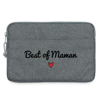 HERZ. MAMA. MUTTERTAG. PARTY. ALLES GUTE ZUM GEBURTSTAG - Laptoptasche 13" - Grau meliert - Vorne