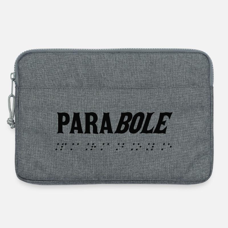 Schwarzer Braille-Tippfehler - Laptoptasche 13" - Grau meliert