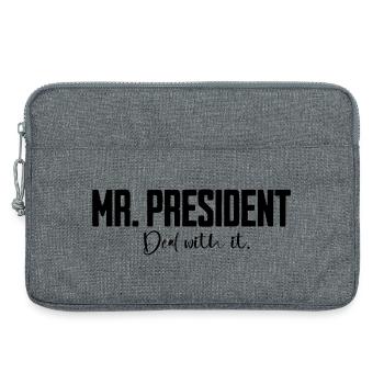 Mr President Saying - Laptop bag 13" - heather grey - Front