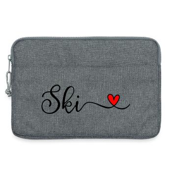 Ski - Laptop bag 13" - heather grey - Front