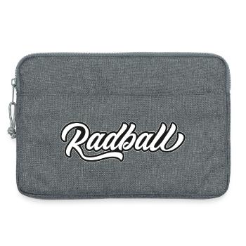 Radball, Cycleball, Hallenradsport - Laptoptasche 13" - Grau meliert - Vorne