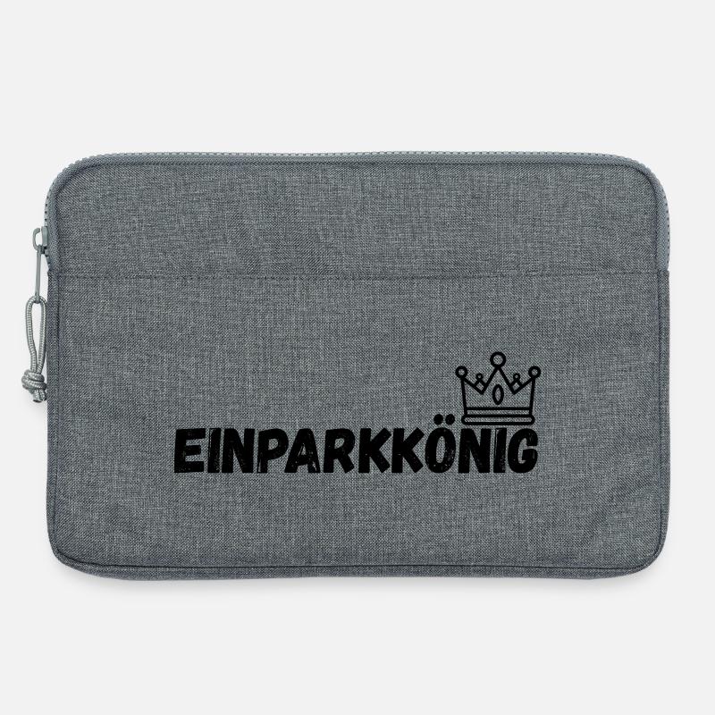 Einparkkönig - Laptoptasche 13" - Grau meliert