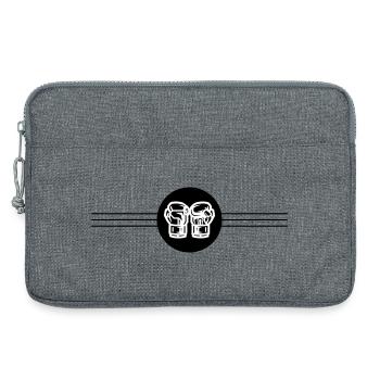Boxing Gloves Icon - Laptop bag 13" - heather grey - Front