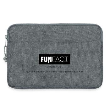 FUNFact_-3 - Sacoche pour ordinateur portable 13 pouces - gris chiné - Devant