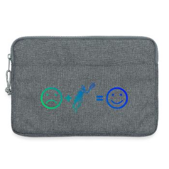 Idée cadeau pour un tennis avec tennis - Sacoche pour ordinateur portable 13 pouces - gris chiné - Devant