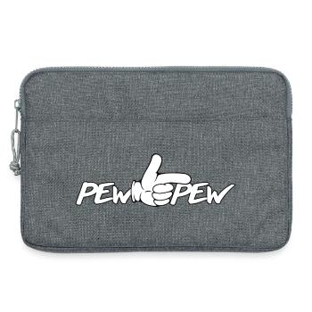 PewPew Laser Rétro Graphique Portable - Sacoche pour ordinateur portable 13 pouces - gris chiné - Devant