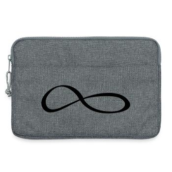 Infinity Sign Symbol - Laptop bag 13" - heather grey - Front