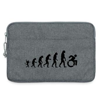 Evolution des Rollstuhls, der Rolle, des Humors * - Laptoptasche 13" - Grau meliert - Vorne