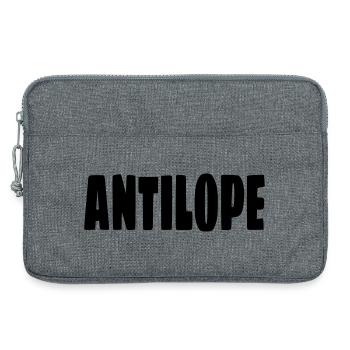 Antilope. Pour les personnes en fauteuil roulant avec humour # - Sacoche pour ordinateur portable 13 pouces - gris chiné - Devant