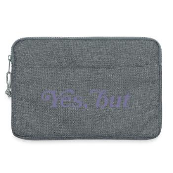 Ja, aber... - Laptoptasche 13" - Grau meliert - Vorne