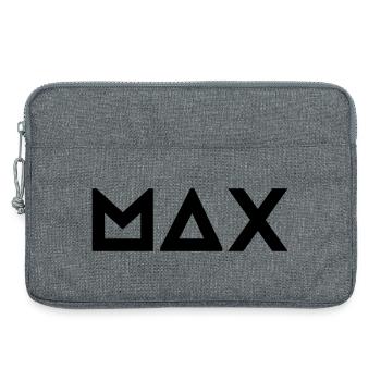 First name Max - Laptop bag 13" - heather grey - Front