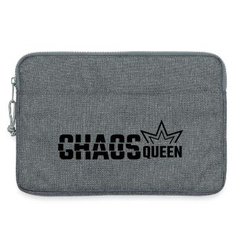 CHAOS QUEEN - Laptop bag 13" - heather grey - Front