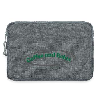 Coffee and relax - Laptop bag 13" - heather grey - Front