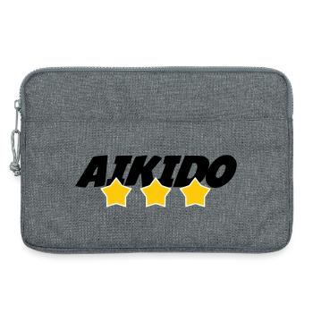 Aikido – Kampfsport – Aikido - Laptoptasche 13" - Grau meliert - Vorne