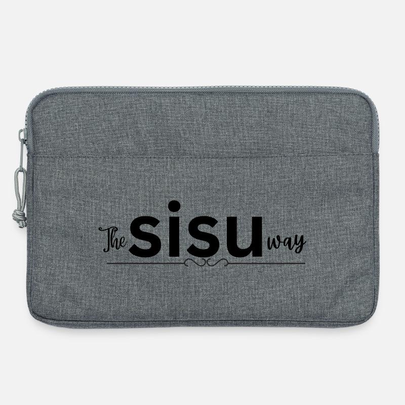 Der Sisu-Weg - Laptoptasche 13" - Grau meliert