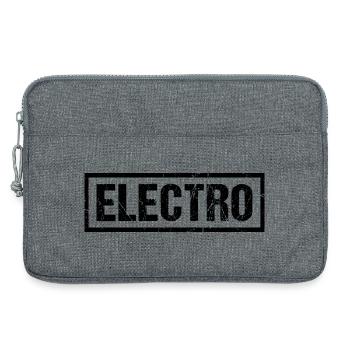 Electro music T-Shirt - Laptop bag 13" - heather grey - Front