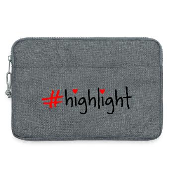 highlight - Laptoptasche 13" - Grau meliert - Vorne