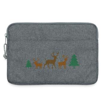 Noël - Sacoche pour ordinateur portable 13 pouces - gris chiné - Devant