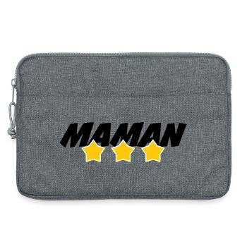 Maman d'Amour - Muttertag - Laptoptasche 13" - Grau meliert - Vorne