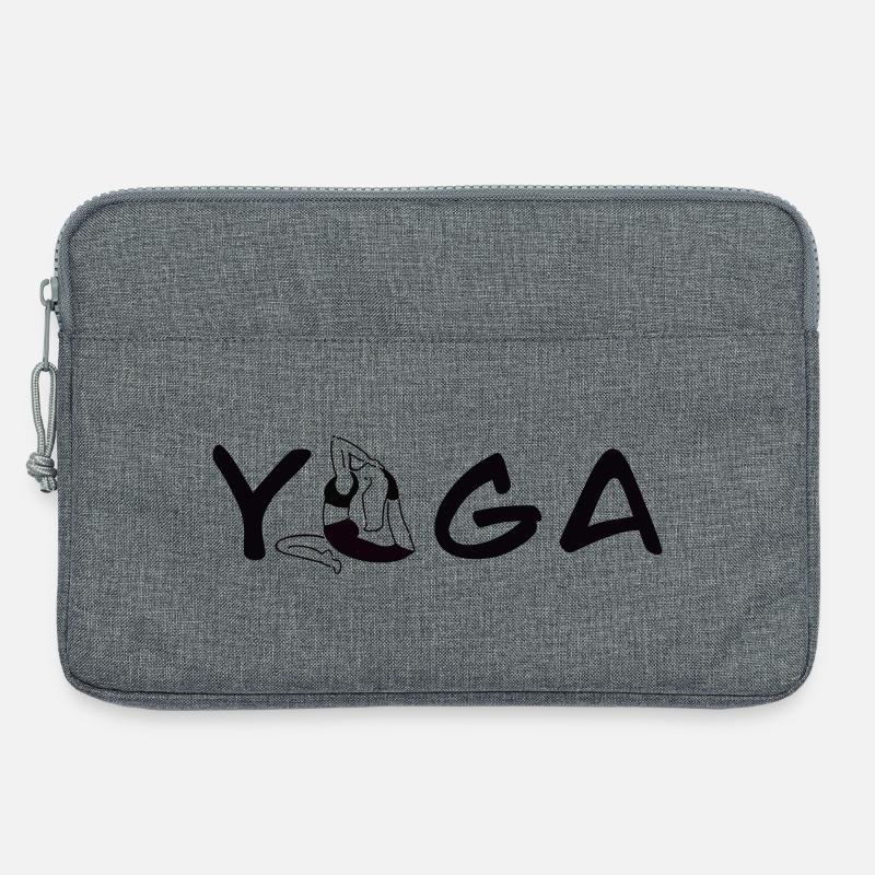 Yoga Pose - Laptoptasche 13" - Grau meliert