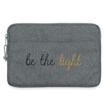 Be The Light! - Laptop bag 13" - heather grey - Front