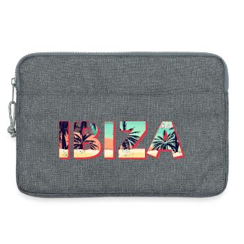 Ibiza Island Beach Retro Palm Trees Vintage Souvenir - Laptop bag 13" - heather grey - Front