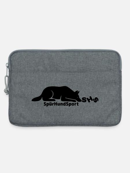 SHS Logo schwarz - Laptoptasche 13" - Grau meliert