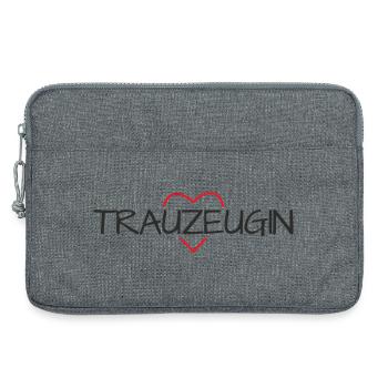 Maid of Honor Heart Bachelorette Party - Laptop bag 13" - heather grey - Front