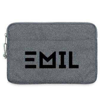 First name Emil - Laptop bag 13" - heather grey - Front