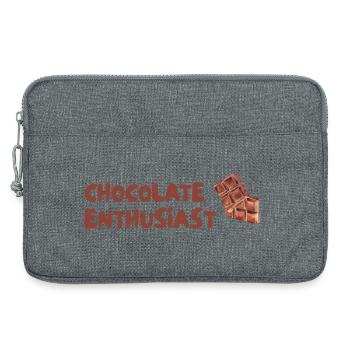 Schokoladen Enthusiast - Laptoptasche 13" - Grau meliert - Vorne