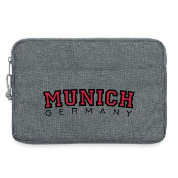München Munich Germany (Schwarz/Rot) - Laptoptasche 13" - Grau meliert - Vorne