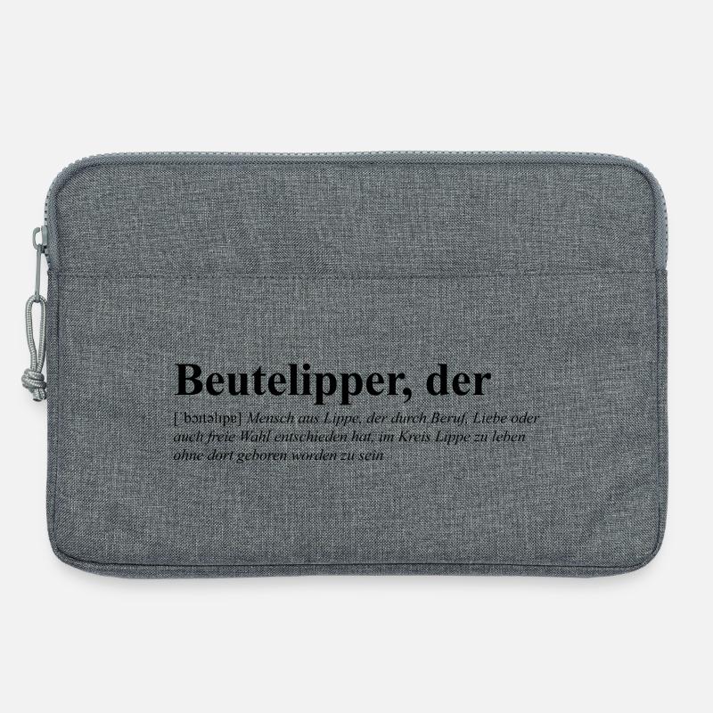 Beutelipper - Wörterbuch - Laptoptasche 13" - Grau meliert