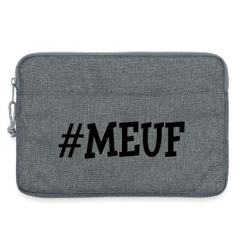 #Meuf - Sacoche pour ordinateur portable 13 pouces - gris chiné - Devant