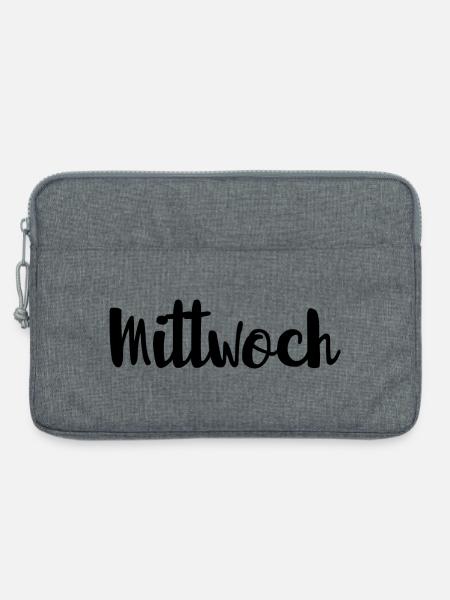 Mittwoch Mitte der Woche Wochentag - Laptoptasche 13" - Grau meliert
