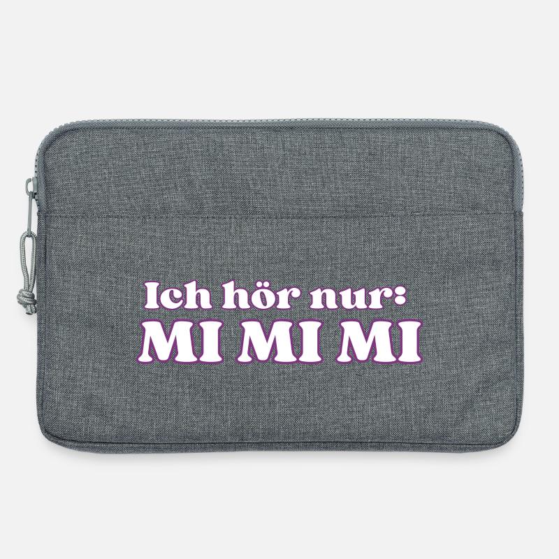 ICH HÖR NUR MI MI MI - Laptoptasche 13" - Grau meliert