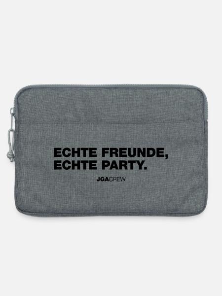 Echte Freunde (JGA - Jungesellenabschied) - Laptoptasche 13" - Grau meliert