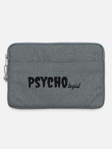 Psycho Loge– Lustiges Psychologen Shirt - Laptoptasche 13" - Grau meliert