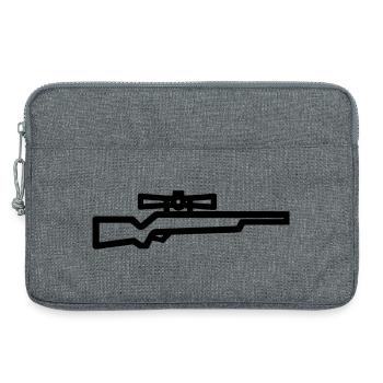 sniper - Laptop bag 13" - heather grey - Front