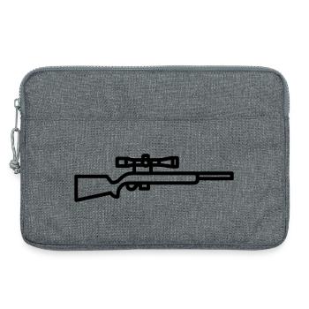 sniper - Laptop bag 13" - heather grey - Front