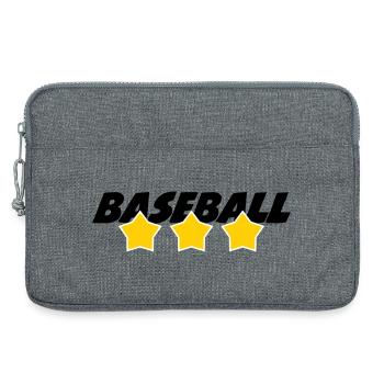 Baseball - Sport - Sacoche pour ordinateur portable 13 pouces - gris chiné - Devant