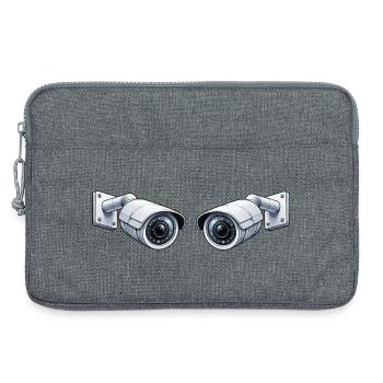 Überwachung Kamera - Laptoptasche 13" - Grau meliert - Vorne